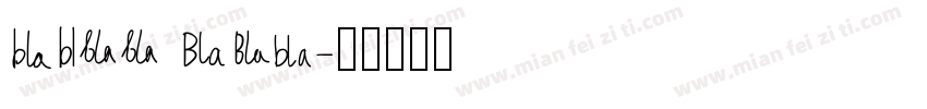 miss bla字体转换